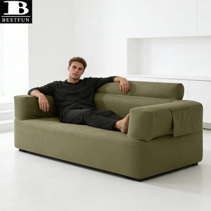 Canapé gonflable portable pour le camping, canapé double gonflable, mobilier pour l'extérieur, la plage, la maison, le cinéma, la relaxation - Product Image 4