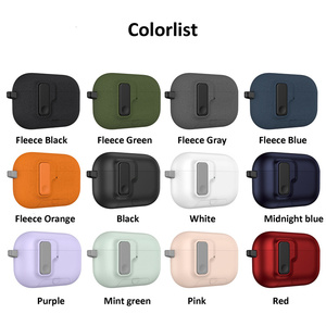 Funda Protectora Antigolpes para Apple <span class=keywords><strong>AirPods</strong></span> 4ª Gen, <span class=keywords><strong>Pro</strong></span> 3, <span class=keywords><strong>Pro</strong></span> 2, 1, para Mujeres y Hombres, Accesorios para Estuche de Carga de Auriculares con Llavero - Product Image 6