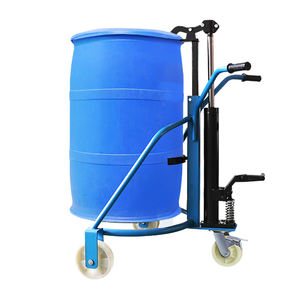 중국 제조 업체 직접 판매 뜨거운 판매 저렴한 수동 지게차 유압 트롤리 오일 드럼 리프터 트럭 - Product Image 5