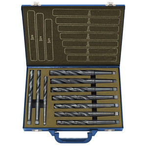 Jeu de forets hélicoïdaux Fervi à tige conique 14 mm, outils de perçage pour métaux à l'oxyde noir - Product Image 1