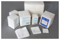 Compresses chirurgicales détectables aux rayons X certifiées CE ISO, 10x10cm, 8 plis, en coton médical