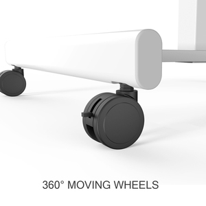 Charmount có thể điều chỉnh đứng nhỏ bàn gỗ có thể điều chỉnh giường bên máy tính xách tay bảng với bánh xe - Product Image 4