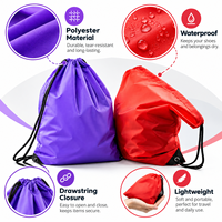Sacs à chaussures en polyester personnalisés avec logo, sacs de rangement pour chaussures, sacs de sport et de voyage promotionnels, vente en gros