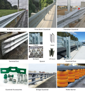 Barrera de Seguridad Galvanizada Tipo W para Carreteras y Puentes, Barrera Metálica de Tráfico - Product Image 5