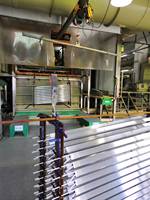 Ligne de production automatique d'anodisation d'aluminium pour profilé d'aluminium