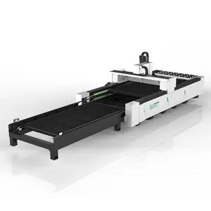 Machine de découpe laser à fibre CNC en acier inoxydable avec prix de tôle de fer de table échangeable en Chine 1000w 1325