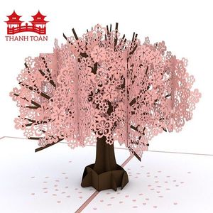 Superbe carte 3D pop-up fleur de cerisier, parfaite pour la fête des mères, les anniversaires, les mariages, les anniversaires de mariage et les remerciements - Product Image 2