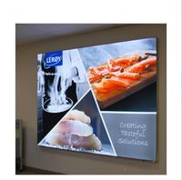 Boîte à lumière double face en tissu Portable, 1 pièce, présentoirs lumineuses en tissu pour faire de la publicité, LED