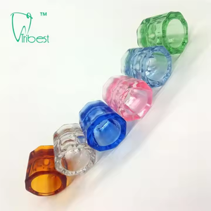 Cangkir kaca gigi sekali pakai kaca gigi warna-warni piring <span class=keywords><strong>Dappen</strong></span> transparan - Product Image 6