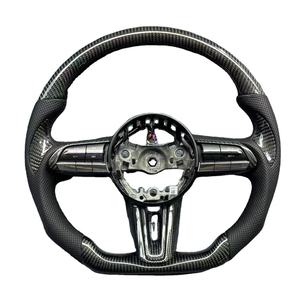 Para <span class=keywords><strong>Mazda</strong></span> CX4 <span class=keywords><strong>CX5</strong></span> CX8 CX30 AXELA CX50 nuevo volante de diseño deportivo de cuero Interior automotriz de fibra de carbono de lujo para coches - Product Image 5