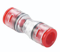 Conector Rápido de Microducto de Alta Calidad Qitian ABS/Plástico de 5mm 7mm, Acoplador de Empuje para Equipos de Fibra Óptica para Uso en Redes, 20 Años