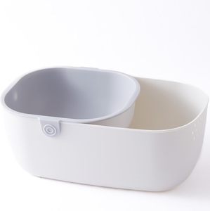 Passoire de cuisine à double couche, niveau alimentaire, sans BPA, bol de drainage de cuisine, panier de lavage des légumes - Product Image 1