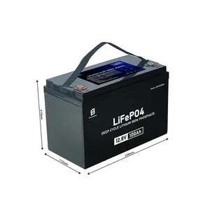 Batteria BMS 12V Lifepo4 batteria 12.8V 7Ah 10Ah 20Ah 40Ah 50Ah 100Ah 150Ah 200Ah 300Ah 400Ah agli ioni di litio
