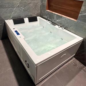 Vasca Idromassaggio di <span class=keywords><strong>Lusso</strong></span> per Interni, Spa con Getti d'Aria, Vasca per 2 Persone, Vasca Idromassaggio con Sorgente Termale - Product Image 6