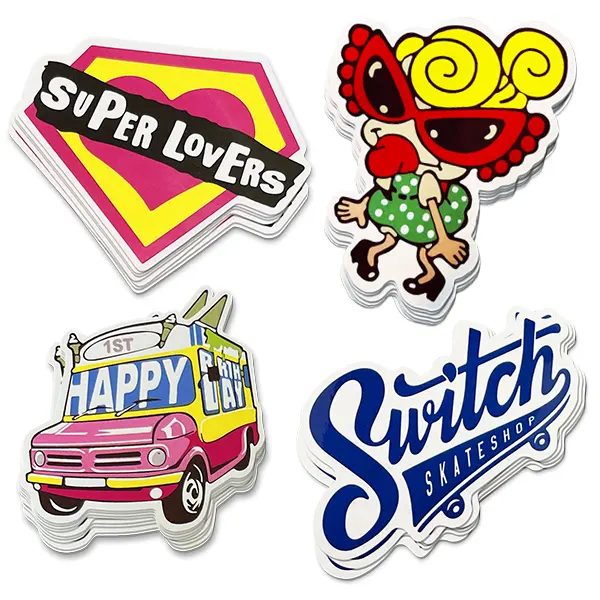 Stiker Die Cut Kustom Murah Stiker Dekorasi Kartun dengan Stiker Anda Sendiri