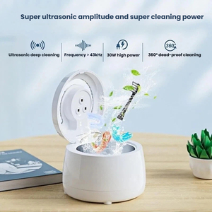 Máquina de limpieza para joyas, lentes de contacto <span class=keywords><strong>Invisalign</strong></span>, protectores bucales nocturnos, anillos de diamantes, dentaduras postizas, gafas, USB, uso doméstico - Product Image 1