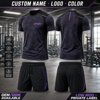 Conjunto de Camiseta Deportiva OEM con Diseño de Telaraña, Sublimada, Holgada, de Poliéster, para Entrenamiento, Fitness y Deportes
