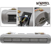 Évaporateur universel à double arbre AC avec 5 volets et tuyau de drainage pour camion, camping-car, autobus scolaire