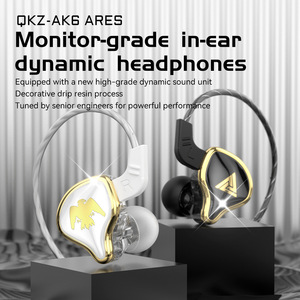 QKZ AK6 <span class=keywords><strong>Ares</strong></span> Auriculares deportivos y auriculares Enchufe de 3,5mm Música con cable con micrófono Auriculares Subwoofer Manos libres para correr - Product Image 3