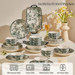 Lot <span class=keywords><strong>de</strong></span> Vaisselle <span class=keywords><strong>de</strong></span> Noël en <span class=keywords><strong>Porcelaine</strong></span> Verte Vintage Française, Vaisselle <span class=keywords><strong>de</strong></span> Mariage Haut <span class=keywords><strong>de</strong></span> Gamme en Boîte <span class=keywords><strong>de</strong></span> Luxe pour <span class=keywords><strong>Vente</strong></span> en Gros - Product Image 1