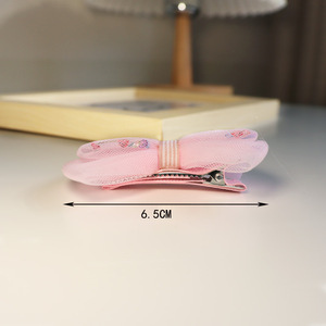 Pinza para el pelo con lazo de malla estilo coreano, linda pinza para el pelo infantil, suave para las manos de las niñas pequeñas, pinza para flequillo, adorable pinza para el pelo de princesa - Product Image 4