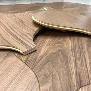 Revêtement mural commercial en placage de bois véritable anti-rayures de qualité supérieure pour une utilisation en intérieur Revêtement de sol technique résistant pour les bureaux - Product Image 2