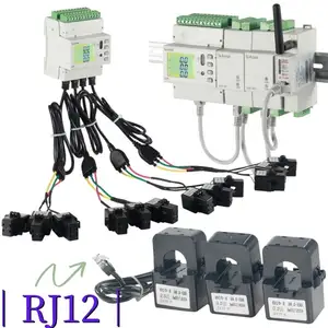 Circuito di derivazione contatore di energia in tempo reale trifase con trasformatore di corrente a nucleo diviso RJ12 per città intelligenti