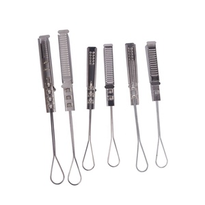 (Softel) FTTH Fibra Óptica Ajustável Drop Pole Wire Cable Clamp Plastic + Alumínio Preto Tensão Aérea - Product Image 6