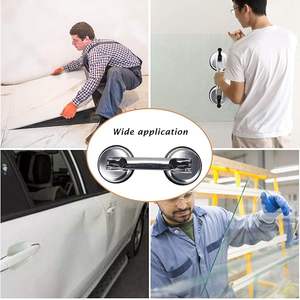 Ventosa de Vacío de Aleación de Aluminio de 2 Garras WEHER Factory, Ventosa de Vidrio de Alta Resistencia con Doble Mango y Bloqueo, Grado Industrial, 150 kg - Product Image 6