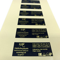 Étiquette autocollante de haute qualité Etiquette d'emballage en papier feuille d'or de luxe Rouleau d'autocollants de logo personnalisé pour bouteille en verre