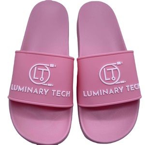 Diseño personalizado mujeres hombres tamaño 3D impresión suela superior chanclas calzado diapositivas sandalias antideslizante punta abierta para la temporada de primavera - Product Image 5