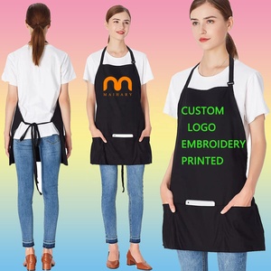 Tablier de cuisine sans manches personnalisé avec logo imprimé, en polyester, unisexe, réglable, pour salon de beauté, salon de manucure, barbier, travail, <span class=keywords><strong>serveuse</strong></span> - Product Image 3