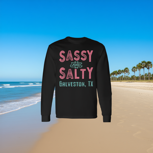T-shirt a maniche lunghe Sassy And Salty Galveston Tx - Product Image 3