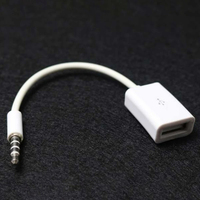 Auto MP3 3,5mm Stecker AUX Audio Stecker Buchse zu USB 2.0 Buchse Konverter Kabel Kopfhörer Kabel Hochwertiges PVC für Auto