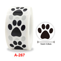 Autocollants populaires en forme de patte de chien pour animaux de compagnie, étiquettes autocollantes, décalcomanies murales en forme d'animaux pour jouets d'enfants