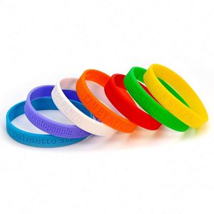 Bracelet en caoutchouc personnalisé avec logo gravé, bracelets en silicone personnalisés, bracelets lumineux en silicone pour fête, impression de bracelets personnalisés - Product Image 5