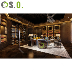 Gỗ thương mại rượu đỏ giá lưu trữ bằng gỗ hầm trưng bày góc tủ trưng bày rượu vang Cửa hàng rượu kệ - Product Image 4