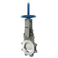 Vanne à lame couteau Yoonad ANSI Pn10/Pn16/Cl600/Pn25 avec joint en caoutchouc solide encapsulé et siège résilient NRS, homologuée pour l'eau potable