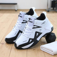 Nouvelles Chaussures de Basketball Montantes en Cuir Tendance pour Hommes – Baskets de Sport Athlétiques à la Mode – Vente en Gros pour Magasins de Chaussures