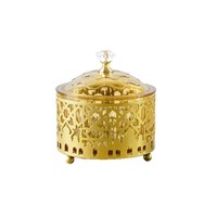 1 pièce Support rond en fer pour bonbons et collations, fait main, durable, ornement décoratif pour la maison, produit phare pour les fêtes islamiques du Ramadan et de l'Aïd