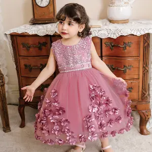 2022 Summer Baby Girl Dress Princess Party Frock battesimo abbigliamento per bambini 1 anno festa di compleanno matrimonio 3-24 mesi Vestidos