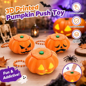 Vashine Llavero Sensorial Antiestrés de Calabaza de Halloween Impreso en 3D con Interruptor Mecánico, Juguete Decorativo - Product Image 1