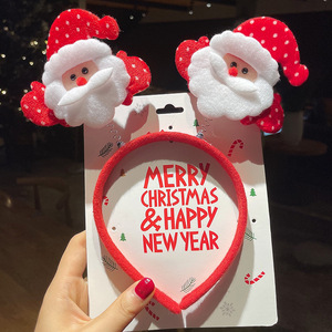 Bandeaux de Noël, accessoires de fête de Noël, serre-tête de Père Noël, cerf, accessoire de costume de Noël - Product Image 3
