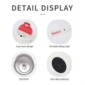 Wholesale Custom Vacuum Insulated Reusable Tumbler Double Wall Stainless Steel Travel <b>Coffee</b> Mug Water <b>Bottles</b> With Logo - Product Image 6