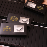 Cils en bande SL Lashes, faux cils effet œil de chat, cils naturels vaporeux, faux cils faits à la main en fibre végétale, bande transparente naturelle