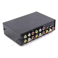 Yeni 2/4/8 2 port 1x4 8 giriş portları AV RCA Ses Video Ayırıcı Seçici STB TV DVD Oynatıcı XBOX PS2 için