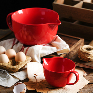 400ml màu salad trộn bát cho nấu ăn nướng bữa ăn chuẩn bị phục vụ bát với xử lý vòi - Product Image 3