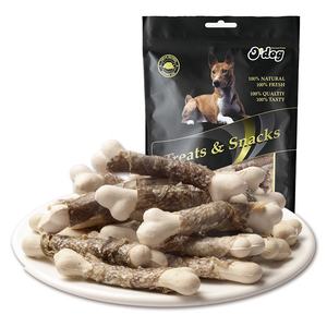 Venta al por mayor de fábrica, salmón salvaje, piel de pez, Omega-3, golosinas para perros, golosinas secas para perros, golosinas para mascotas, fabricante de alimentos para perros liofilizados - Product Image 1