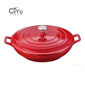 Marmite à pain émaillée antiadhésive de 31 cm et 3,9 L, de qualité alimentaire, écologique, en fonte émaillée, type <span class=keywords><strong>cocotte</strong></span> hollandaise - Product Image 2