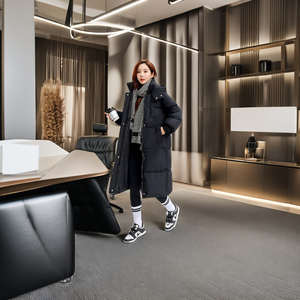 Cappotto Invernale da Donna di Alta Qualità, Caldo e Antivento, Taglie Grandi, Traspirante in Tessuto Lavorato a Maglia - Product Image 3